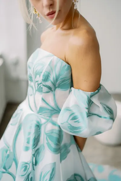 Elia in emerald green by House of Savin